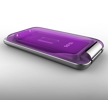 智能手機無線充電消毒寶設計