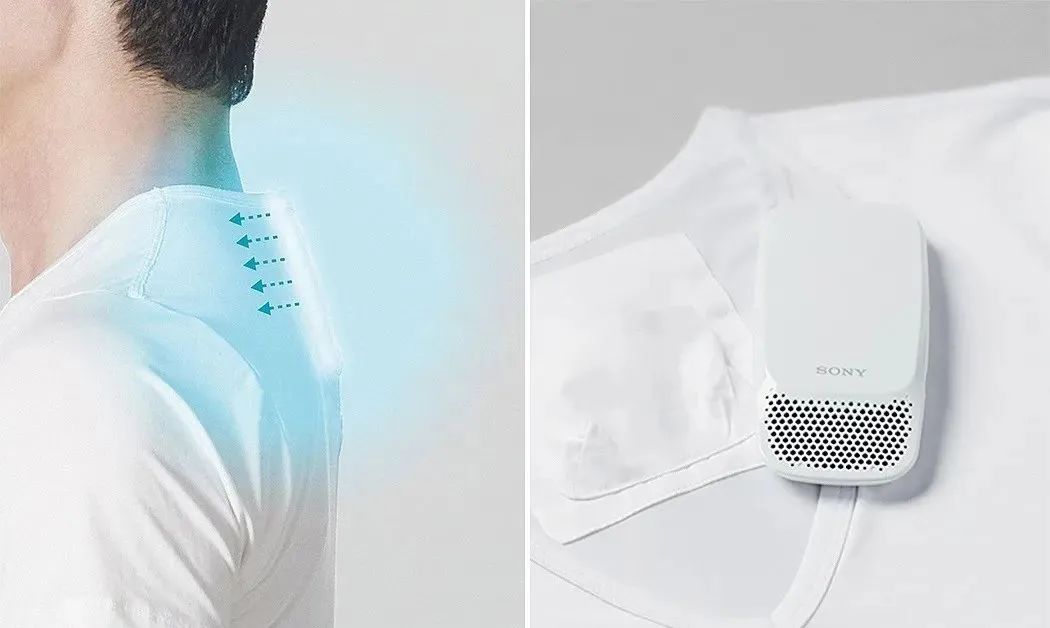 可穿戴袖珍空調，智能穿戴設計